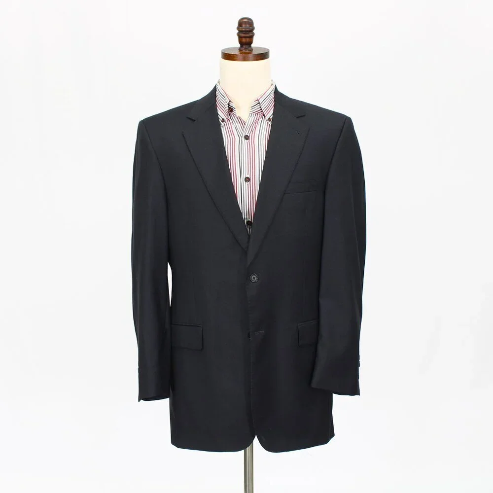 Jos. A. Bank 42L Gray Solid 2-Button Sport Coat Blazer Jacket P364